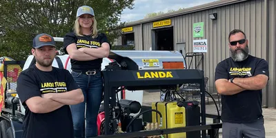 Landa dealer equipment in Hawaii with beautiful beach background