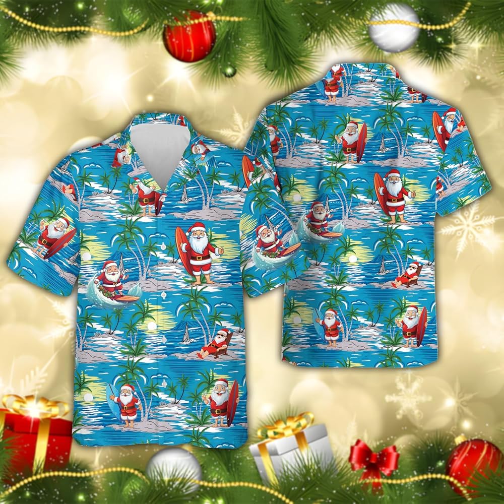 Santa Hawaiian Shirt: A Festive Fusion of Fun and Style